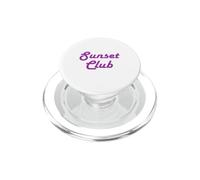 Sunset Club Meet Me at Sunset Tropical Beach Bonfire PopSockets PopGrip for MagSafe