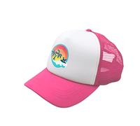 Sunset Collection, PupLid Trucker Hats for Humans Stylish Sun Protection Human Hat to Match and Twin with Your Dog (Pink Surfer Dog)