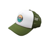 Sunset Collection, PupLid Trucker Hats for Humans Stylish Sun Protection Human Hat to Match and Twin with Your Dog (Green All-Terrain)