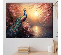 Sunset Diamond Art Animal Large Diamond Painting 50x30cm 2025 New Crystal Art DIY 5D Full Square Gem Adults Crafts, Rhinestone Embroidery Cross Stitch Mosaic Crafts Home Room Decoration Gifts zhad287