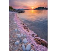 Sunset Diamond Art Kits Adults 80x100cm 5D DIY Landscape Diamond Painting Kit for Beginners with Tools, Round Full Drill Crystal Art Crafts Canvas Paintings for Home Wall Decor Gifts for Women G-627