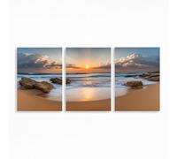 Sunset Diamond Art Kits Adults Beginner 8x12 Inch 3 Pack, Sea Diamond Painting, 5D DIY Full Drill Paint by Numbers, Wall Art Gems Paintings for Bedroom Office Room Decor Gifts for Women PZSH-3000