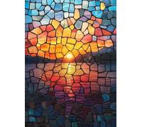 Sunset Diamond Art, Pattern Dream Diamond Painting Kits for Adults 5D DIY Full Square Drill Gem Crystal Art Kits Crafts for Adults, Home Bedroom Decor, Room Decor, Gifts for Women 50x70cm -bby250780