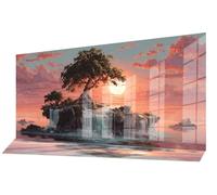 Sunset Diamond Painting Tree Large Diamond Art for Adults 160x80cm, DIY Craft Kits for Beginners Crystal Embroidery Canvas Mosaic Paintings for Home Wall Decor, Hobbies for Adults Women Gifts C-663