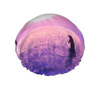 Sunset Dolphins Double Layer Elastic Waterproof Shower Cap Reusable Bath Cap
