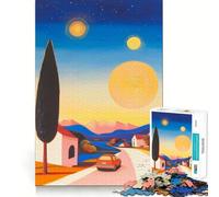 Sunset Drive 1000 Piece Jigsaw Puzzles for Teenagers Jigsaw Mental Logic Toy Leisure Time Fine Edge 50x75cm