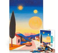 Sunset Drive Jigsaw Puzzles 1000 Piece for Teenagers Wise Think Toy Peaceful Fun Tight Cut 38x52cm