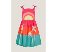 Sunset Embroidered Cotton Sundress Multi Monsoon Multi 9-10 Years