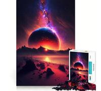 Sunset Fantasy 1000 Pieces Jigsaws Adults Puzzles Gifts Mind Skill Toy Quiet Fun Design Assembly 38x26cm