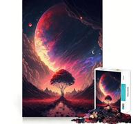 Sunset Fantasy 1000 Pieces Jigsaws Adults Puzzles Mind Exercise Toy Shared Fun Precision Cut Art Display 38x52cm