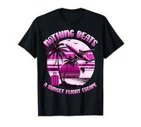 SUNSET FLIGHT ESCAPE - TROPICAL VACAY STYLE FOR HER T-Shirt