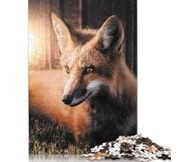 Sunset Fox Puzzles 1000 Pieces Wooden Puzzles Puzzles for Adults for Adults& Teenagers Age 12 Years Up 1000pcs (75x50cm)