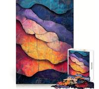 Sunset Fragments 1000 Pieces Jigsaw Puzzles for Adults Think Smart Toy Quiet Fun Accurate Cut 38x52cm
