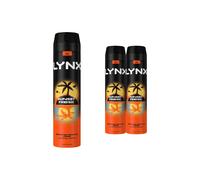 Sunset Fresh 'Deodorant Body Spray' 48H Fresh 250ml, 3 Pack Lynx Black One Size