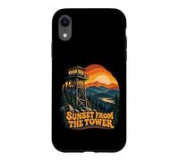 Sunset From The Tower Mountain Lookout Scene Case for iPhone XR