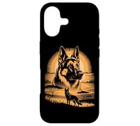 Sunset German Shepherd Dog African Savannah Scene Case for iPhone 17