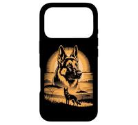Sunset German Shepherd Dog African Savannah Scene Case for iPhone 17 Pro