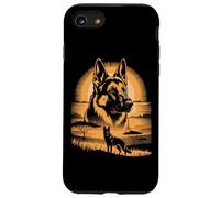 Sunset German Shepherd Dog African Savannah Scene Case for iPhone SE (2020) / 7/8