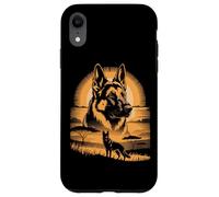 Sunset German Shepherd Dog African Savannah Scene Case for iPhone XR
