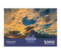 Sunset Glow 1000 Piece Sturdy Cardboard A Soothing Scenery Puzzle Family Evening Decompression Travel Compact Gift for Puzzle Collectors 52x38cm/1000pcs