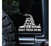 Sunset Graphics & Decals Don't Tread On Me Decal Vinyl Car Sticker Constitution | Cars Trucks Vans Walls Laptop | White | 5.5 inches | SGD000215
