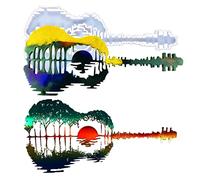 Sunset Guitar Resin Molds, Abstract Guitar Silicone Molds for Resin Casting, Epoxy Resin Molds for Musical Accessories, DIY Modern Music Home Living Room Art Wall Decor Crafts