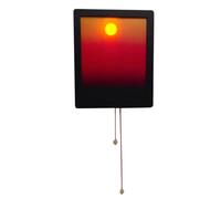 Sunset Hand Pulled Night Light,Novelty Sunset Hand Pulled Night Light Movable Sunrises to Sunset Scenery Gradual Wall Lamp for Bedroom Living Room Decor