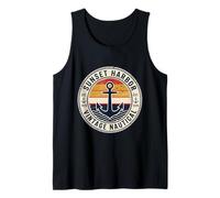 Sunset Harbor Vintage Nautical Anchor Est 1978 Ocean Tank Top