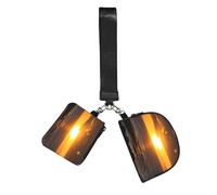 Sunset Hawaii Beach Wristlet Keychain Wallet Pouch with Strap Double Zipper Small Coin Purse Portable Wrist Bag for Travel Gym Daily Use