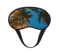 Sunset Hawaiian Palm Tree Print Adults Kids Eye Mask Soft Comfortable for Sleeping Travel Nap Light Blocking