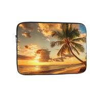 Sunset Hawaiian Palm Tree Print Laptop Sleeve 13 inch, Ultra-Thin Computer Bag Notebook Computer Tablet Laptop Bag for Office Daily Commute