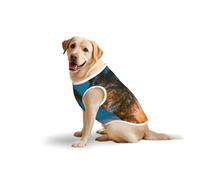 Sunset Hawaiian Palm Treeprint Large Vest For Pets Apparel T-Shirt Breathable Lightweight Sleeveless Tank Top