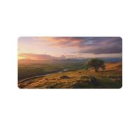 Sunset Hill Desk Pad Large Desk Protector Blotter Mat with Non-Slip Rubber Base Extended Waterproof Mouse Keyboard Pad Stitched Edge for Gaming Writing Office Home
