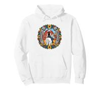 Sunset Horseback Riding Flowers Pullover Hoodie