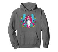 Sunset Horseback Riding Flowers Pullover Hoodie