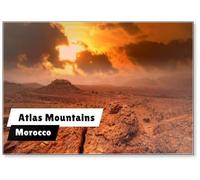 Sunset in Atlas Mountains, Morocco, Fridge Magnet