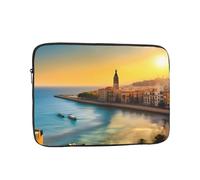 Sunset in Barcelona Shockproof Laptop Sleeve Water Repellent Notebook Case Slim Protective Cover for 10 12 13 15 17 Inch Tablets