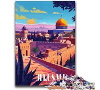 Sunset in Jerusalem Jigsaw Puzzles for Adults 1000 Jigsaws, Challenging Game for Is Ideal As A Gift for The Whole Family 1000pcs (50x75cm)