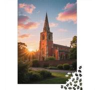 Sunset in London 1000 Pieces Adult Jigsaw Puzzles Festive Gifts Family Challenging Educational Challenge Home Decoration for Adults And Kids Age 12 Years Up 1000pcs (75x50cm)