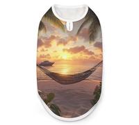 Sunset in Paradise Summer Dog Shirts Patterned Pet Clothes Tank Top Sleeveless T-Shirt for Cats Puppy S