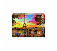 Educa Puesta De Sol En París Wooden Puzzle 3000 Pieces Multicolor