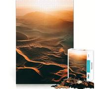 Sunset in The Desert 1000 Pieces Jigsaws Adults Puzzles Gifts Brain Workout Toy Relaxed Mind Art Assembly Memorable Gift 38x26cm