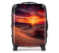 Sunset in The Desert Suitcase - Lightweight Hard Case, TSA Lock, 4 Spinner Wheels