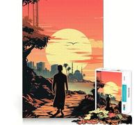 Sunset in The Middle East Puzzles for Adults 1000 Pieces Strengthen Memory Stress Relief Smooth Edge Heartfelt Gift 38x26cm