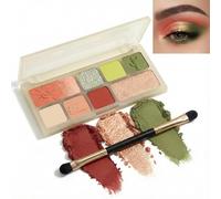 Sunset-Inspired Eye Shadow Palette - Matte & Shimmer Blend, Long-Lasting & Waterproof, Perfect for Daily Wear & Travel, Korean K-Beauty (Sunset Grove Palette)