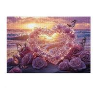 Sunset Jigsaw Puzzles for Adults 1000, 1000 piece Jigsaw Puzzles for Adults, Challenging Wooden Jigsaws Puzzle for The Whole for Women, Puzzle for Home Wall Decor, Gifts for Women, Theme: Beach D-70