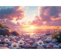 Sunset Jigsaw Puzzles for Adults 200 Piece Impossible Puzzle for Adults IQ Game Games Challenging Beach Jigsaws 200 Pieces Toy for Women Men Gifts Home Beautiful Decoration Personalised P-900