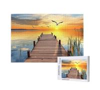 Sunset Jigsaw Puzzles for Adults 5000 Landscape Puzzles for Adults Wooden, Funny/Difficult/Impossible/Challenging Decompression Games, As a Birthday for Women and Men ML-914