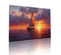 Sunset Jigsaw Puzzles for Adults Difficult 3000 pieces Sailboat Adult Kids Toddler Puzzle Age 4-6 Mini 5-8 Year Olds Jigsaws Learning Educational Challenge Toys, Home Decoration Gifts 81x122cm t-517