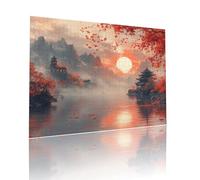 Sunset Jigsaw Puzzles for Adults Difficult 80 pieces Abstract Adult Kids Toddler Puzzle Age 4-6 Mini 5-8 Year Olds Jigsaws Learning Educational Challenge Toys, Home Decoration and Gifts 15x20cm t-509